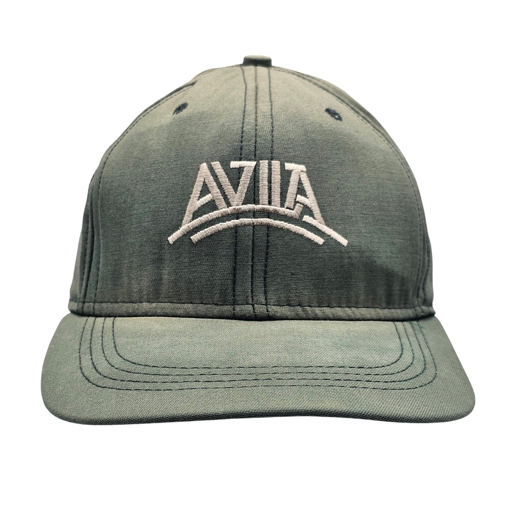 Vintage Imperial Headwear Avia Hat USA Made ACTWU Union Strapback Green Cap